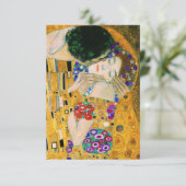 De kus van Gustav Klimt RSVP Kaartje (Staand voorkant)