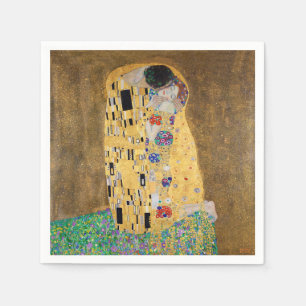 De Kus van Gustav Klimt Servet