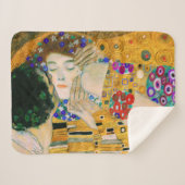 De kus van Gustav Klimt Sherpa Deken (Voorkant (horizontaal))
