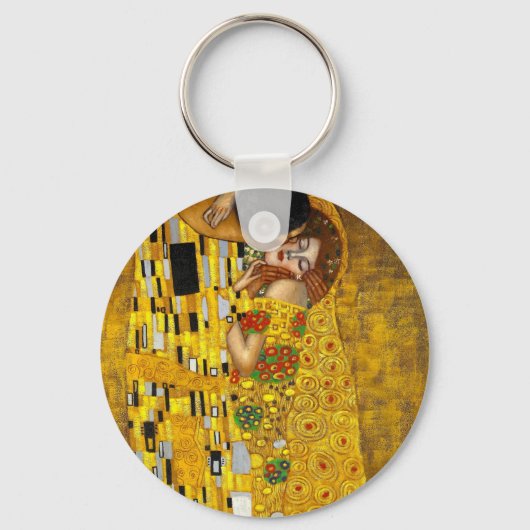 De kus van Gustav Klimt Sleutelhanger (Voorkant)