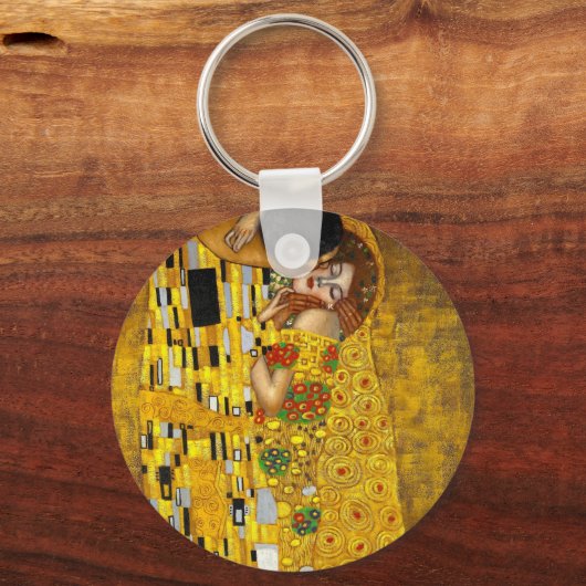 De kus van Gustav Klimt Sleutelhanger (Voorkant)