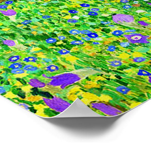 De Kus van Gustav Klimt, symboliserende schilder,  Poster (Hoek)