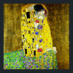 De Kus van Gustav Klimt, symboliserende schilder,  Poster<br><div class="desc">Gustav Klimt (14 juli 1862 - 6 februari 1918) was een Oostenrijkse symboliek schilder en een van de meest prominente leden van de Wenen Secessiebeweging. Klimt wordt genoteerd voor zijn schilderijen, moorden, schetsen en andere voorwerpen. Klimt's hoofdvak was het lichaam van het vrouw[1] en zijn werk wordt gekenmerkt door een...</div>