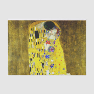 De Kus van Gustav Klimt, symboliserende schilder, Tissuepapier