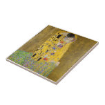 De kus van Gustav Klimt Tegeltje<br><div class="desc">De kus van Gustav Klimt</div>