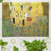 De kus van Gustav Klimt Theedoek (Gevouwen)