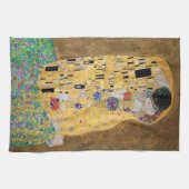 De kus van Gustav Klimt Theedoek (Horizontaal)