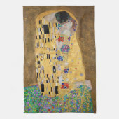 De kus van Gustav Klimt Theedoek (Verticaal)