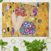 De kus van Gustav Klimt Theedoek (Gevouwen)