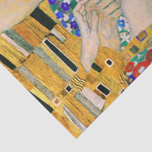 De kus van Gustav Klimt Tissuepapier (Detail)