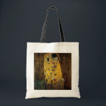 De kus van Gustav Klimt Tote Bag<br><div class="desc">Art Nouveau-schilderij "The Kiss" van 1907-1908 door Gustav Klimt.</div>