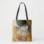 De kus van Gustav Klimt Tote Bag<br><div class="desc">The Kiss door Gustav Klimt,  1907</div>