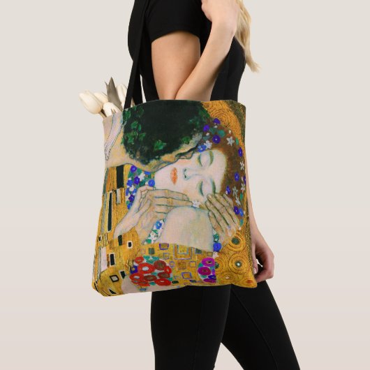 De kus van Gustav Klimt Tote Bag (Dichtbij)
