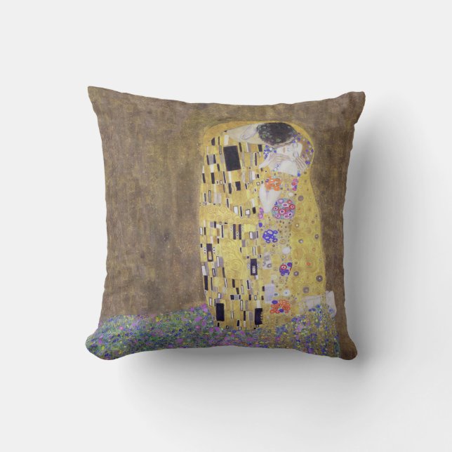 De kus van Gustav Klimt v2 American MoJo Kussens (Voorkant)