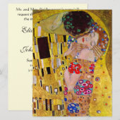De kus van Gustav Klimt, Victoriaans huwelijk Kaart (Voorkant / Achterkant)