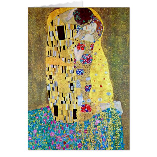 De Kus van Gustav Klimt, Vintage Art Nouveau (Voorkant)