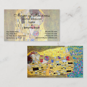 De Kus van Gustav Klimt Visitekaartje
