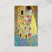De kus van Gustav Klimt Visitekaartje (Achterkant)