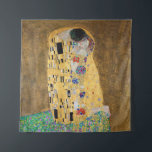 De kus van Gustav Klimt Wandkleed<br><div class="desc">De Kus van Gustav Klimt The Kiss is een oliescanvas met goudblad, zilver en platina. van de Oostenrijkse symbolistische schilder Gustav Klimt. Het werd ooit geschilderd in 1907 en 1908, op het hoogtepunt van wat wetenschappers zijn "Gouden Periode" noemen. De Kus heeft sinds zijn voltooiing in 1908 het publiek enthousiast...</div>