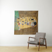 De kus van Gustav Klimt Wandkleed (In Situ (horizontaal))