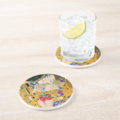 De kus van Gustav Klimt Zandsteen Onderzetter (Zijkant)