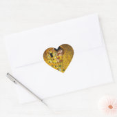 De kus van Gustave Klimt Hart Sticker (Envelop)