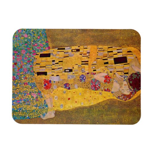 De kus van Gustave Klimt Magneet (Horizontaal)