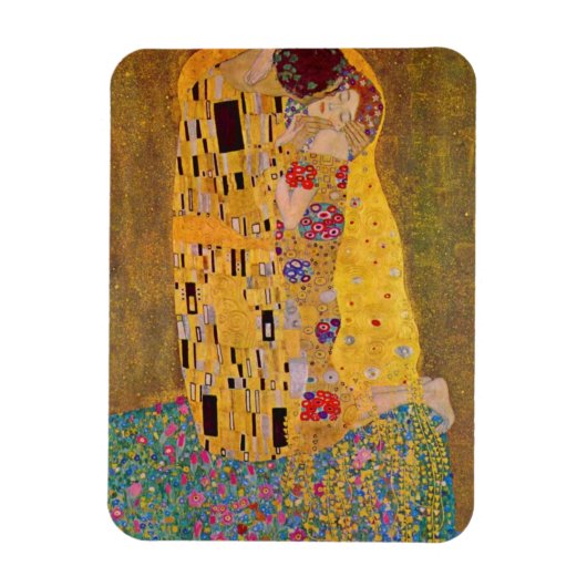 De kus van Gustave Klimt Magneet (Verticaal)