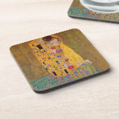 "De kus" van Gustave Klimt Onderzetter (Linkerzijde)