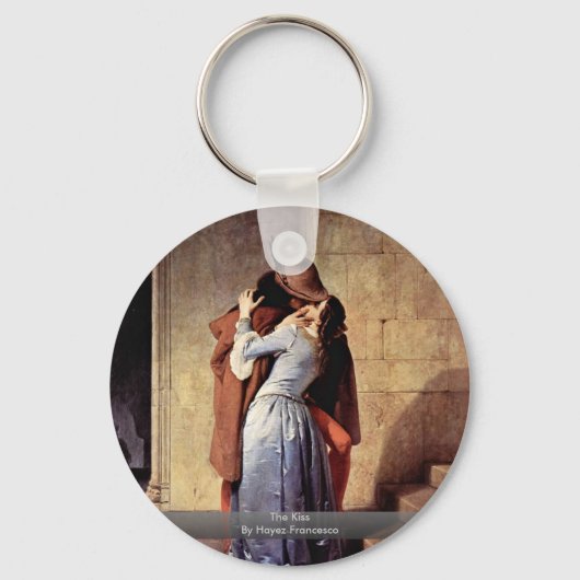 De kus van Hayez Francesco Sleutelhanger (Voorkant)