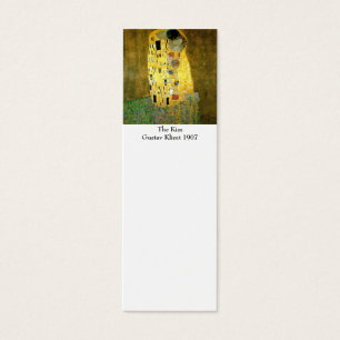 De kus van het Bladwijzer Gustav Klimt Mini Visitekaartjes