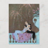 De  Kus van het Vuurwerk van de Kunst van de Deco  Aankondigingskaart (Voorkant)