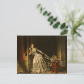 De kus van Jean Honore Fragonard Briefkaart (Staand voorkant)