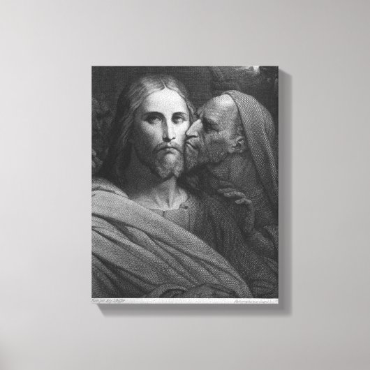 De Kus van Judas 2 Canvas Afdruk (Voorkant)