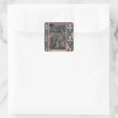 De kus van Judas Vierkante Sticker (Tas)