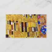 De Kus van Klimt, Art Nouveau Gold Pattern Design Visitekaartje (Achterkant)