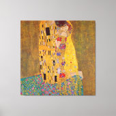 De kus van Klimt Canvas Afdruk (Voorkant)