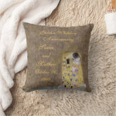 De kus van Klimt Golden Wedding Jubileum Custo Kussen (Deken)