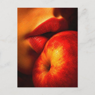 De kus van nectarine – een intieme portret briefkaart