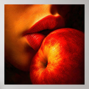 De kus van nectarine – Een intieme portret Poster