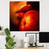 De kus van nectarine – Een intieme portret Poster (Thuiskantoor)