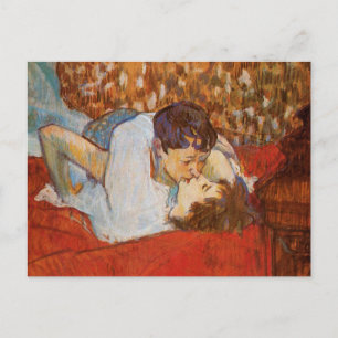 De kus van Toulouse-Lautrec Briefkaart