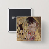 De kus vierkante button 5,1 cm (Voorkant /achterkant)