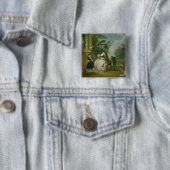 De kus vierkante button 5,1 cm (In situ)