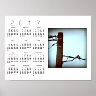 DE KUS Witte kalenderposter 2017 Poster