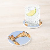 De kus zandsteen onderzetter (Zijkant)