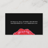 De Kus (Zwart / Wit) Visitekaartje (Achterkant)