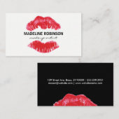 De Kus (Zwart / Wit) Visitekaartje (Voorkant / Achterkant)