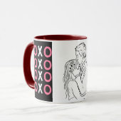 De kusdag - XOXO Mok (Voorkant links)