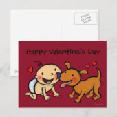 De Kussen van de Neus van het baby van de Hond Feestdagenkaart (Voorkant / Achterkant)